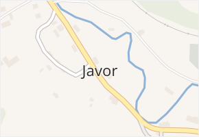 Javor v obci Teplice nad Metují - mapa části obce