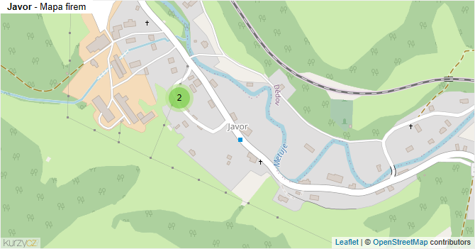 Javor - mapa firem