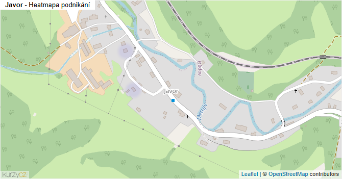 Javor - mapa podnikání