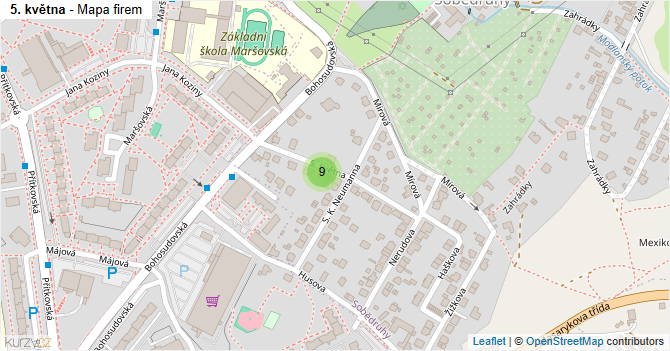 5. května - mapa firem
