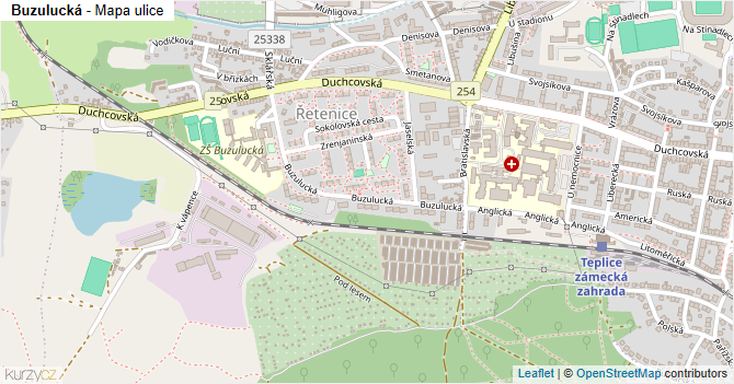 Buzulucká - mapa ulice