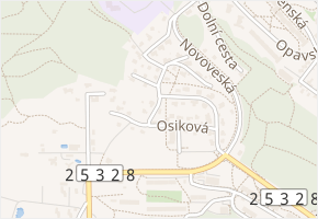 Černá cesta v obci Teplice - mapa ulice