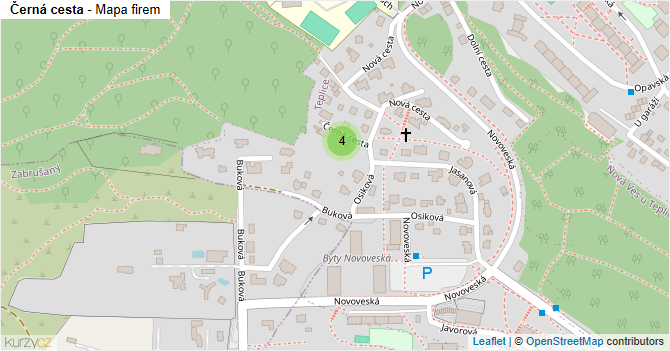 Černá cesta - mapa firem