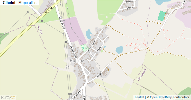 Cihelní - mapa ulice
