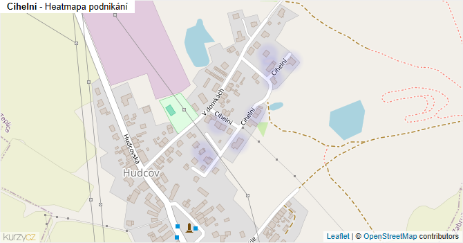 Cihelní - mapa podnikání