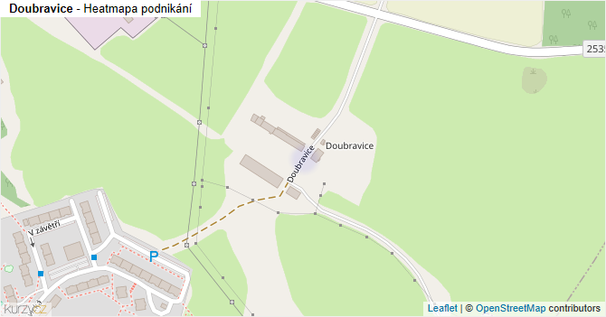 Doubravice - mapa podnikání