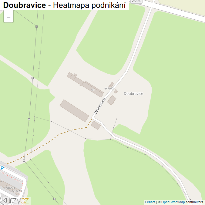 Mapa Doubravice - Firmy v ulici.