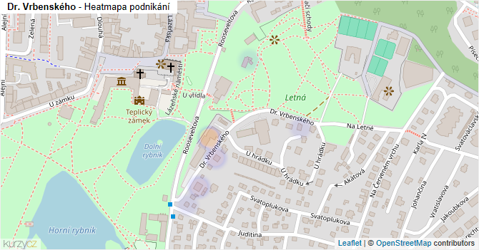 Dr. Vrbenského - mapa podnikání
