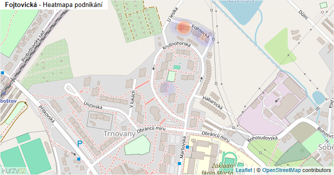 Fojtovická - mapa podnikání