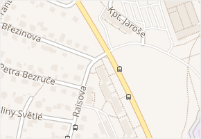 Fráni Šrámka v obci Teplice - mapa ulice