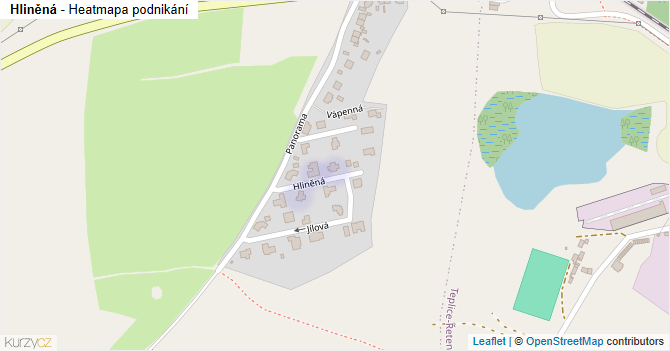 Hliněná - mapa podnikání