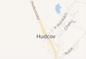 Hudcovská v obci Teplice - mapa ulice