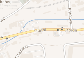 Jateční v obci Teplice - mapa ulice