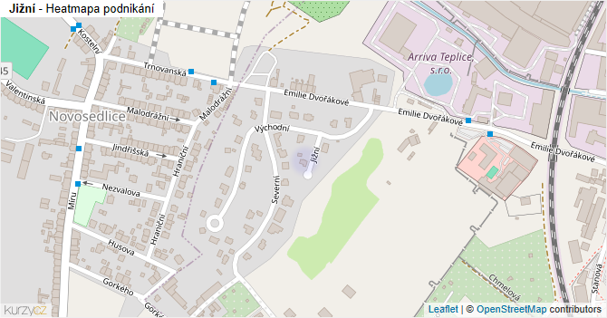 Jižní - mapa podnikání