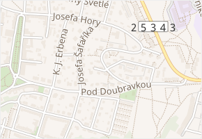 Josefa Lady v obci Teplice - mapa ulice