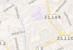 Josefa Ressla v obci Teplice - mapa ulice