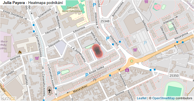 Julia Payera - mapa podnikání