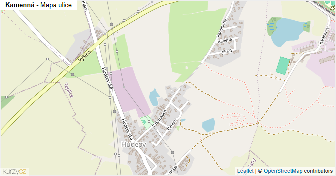 Kamenná - mapa ulice