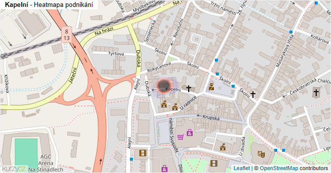 Kapelní - mapa podnikání