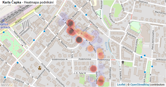 Karla Čapka - mapa podnikání
