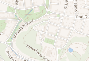 Křížkovského v obci Teplice - mapa ulice