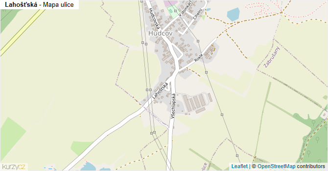 Lahošťská - mapa ulice