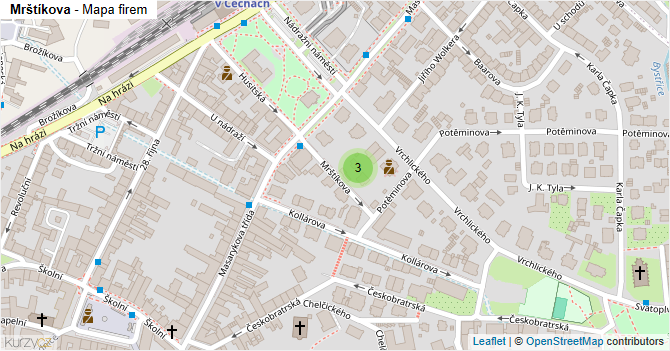 Mrštíkova - mapa firem