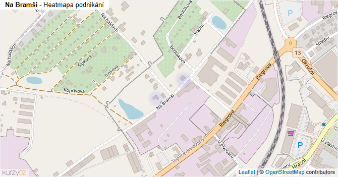 Na Bramši - mapa podnikání