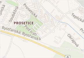 Na spojce v obci Teplice - mapa ulice
