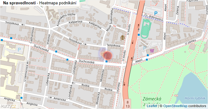 Na spravedlnosti - mapa podnikání