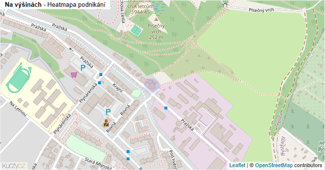 Na výšinách - mapa podnikání