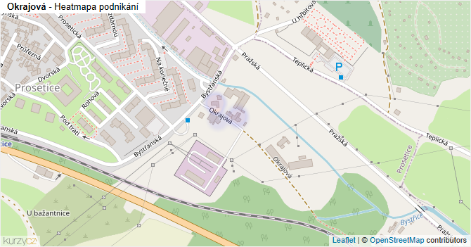 Okrajová - mapa podnikání