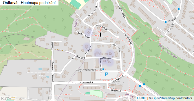 Osiková - mapa podnikání