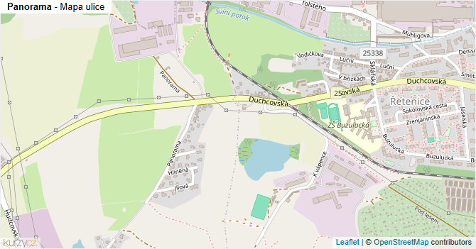 Panorama - mapa ulice