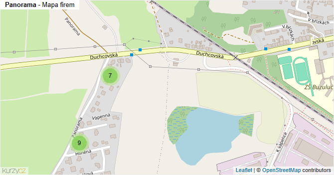 Panorama - mapa firem