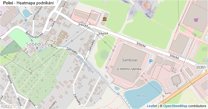 Polní - mapa podnikání