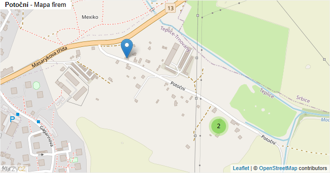 Potoční - mapa firem