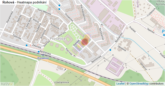 Rohová - mapa podnikání