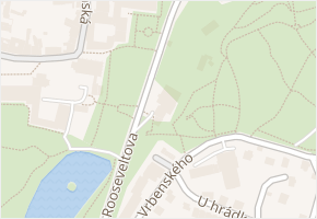 Rooseveltova v obci Teplice - mapa ulice