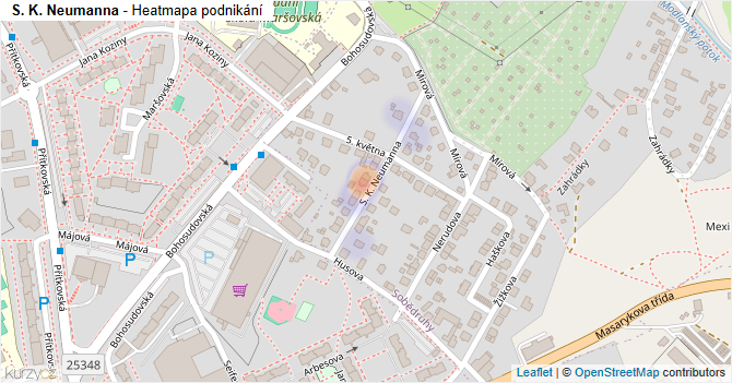 S. K. Neumanna - mapa podnikání