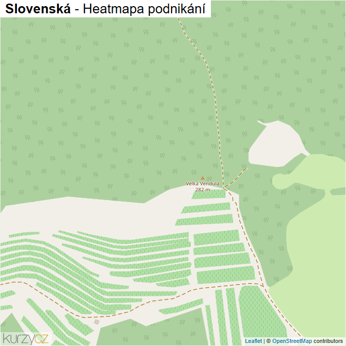 Mapa Slovenská - Firmy v ulici.