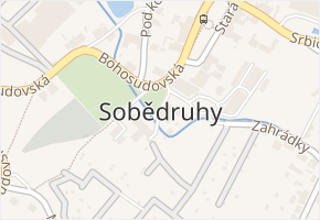 Sobědruhy v obci Teplice - mapa části obce
