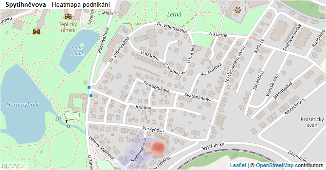 Spytihněvova - mapa podnikání