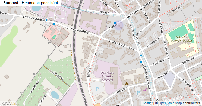 Stanová - mapa podnikání