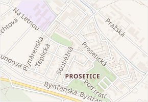 Stará Mlýnská v obci Teplice - mapa ulice