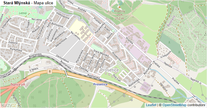 Stará Mlýnská - mapa ulice