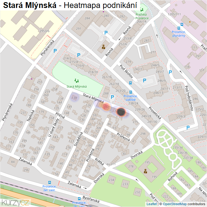Mapa Stará Mlýnská - Firmy v ulici.