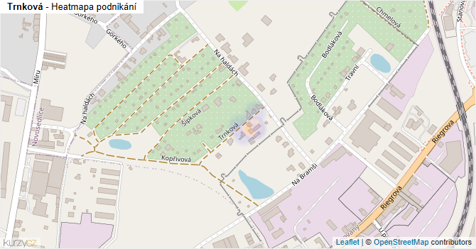 Trnková - mapa podnikání