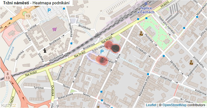 Tržní náměstí - mapa podnikání