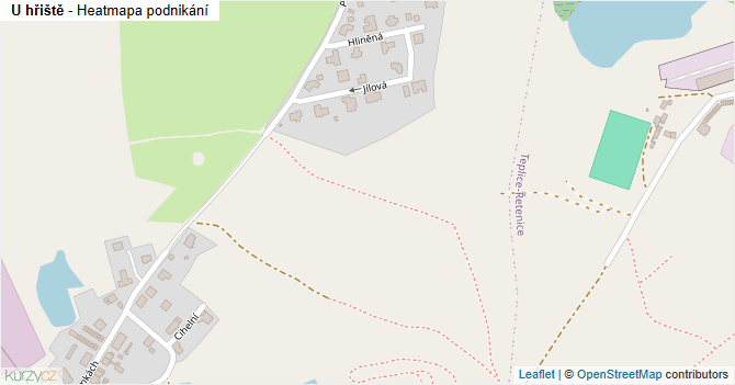 U hřiště - mapa podnikání